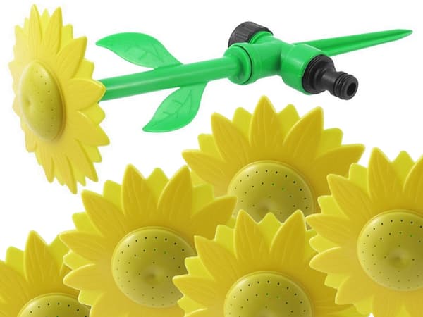 Trädgårdssprinkler solros trädgårdsvattenkanna
