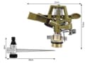 Miniatyrbilde 5 av 10: Gräs sprinkler - Bevattningssystem - Pulserande 360°