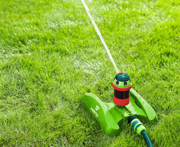 Sektorsprinkler, 6-funktion med drev, justerbar rækkevidde