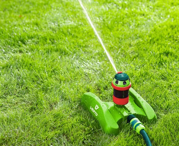 Sektorsprinkler, 6-funktion med drev, justerbar rækkevidde