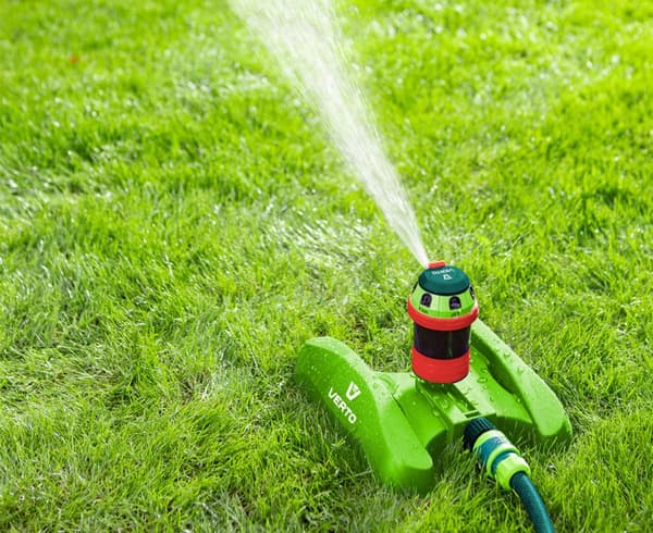 Sektorsprinkler, 6-funktion med drev, justerbar rækkevidde