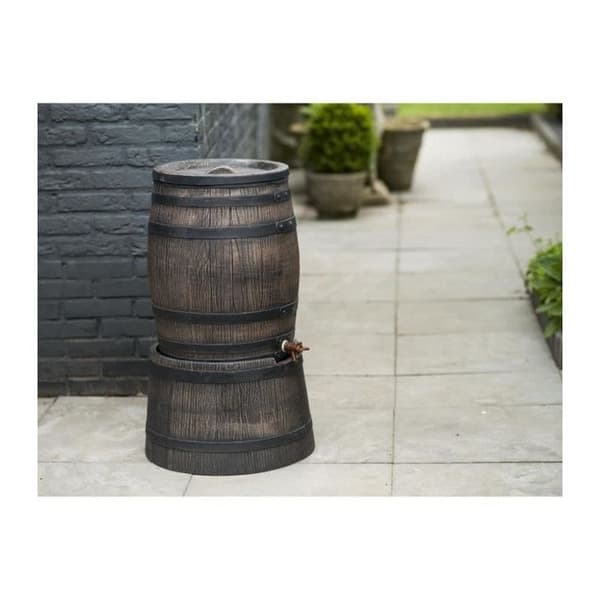 Fatformad vattenuppsamlare - NATURE - I rotationsgjuten PE - 120 liter - Inkluderar tillbehör