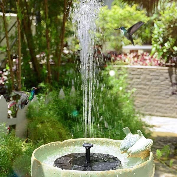 Springvand - Solar Springvand / Vand Springvand Solcelle - 18 cm
