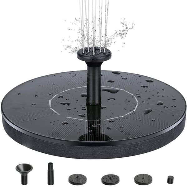 Springvand - Solar Springvand / Vand Springvand Solcelle - 18 cm