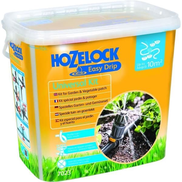 Universal EASY DRIP droppbevattningssats - HOZELOCK 7023 0000 - För en yta upp till 10m²