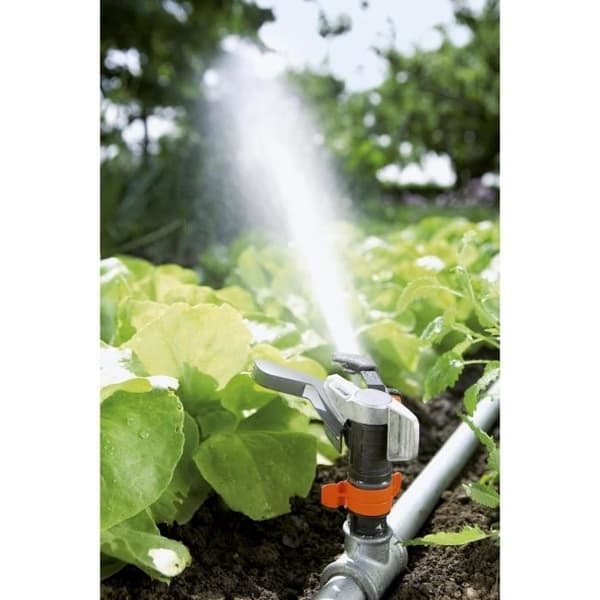 Premium GARDENA kanonsprinkler - 8137-20 - Justerbar räckvidd max 12,5 m - Max yta 490 m² - 5 års garanti