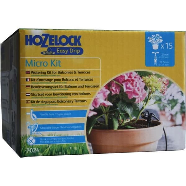 HOZELOCK Easy Drip bevattningssats - 4 mm mikrobevattning - Svart