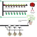 Miniatyrbillede 3 af 5: 100 stk drypvanding, justerbart automatisk drypvandingssystem, drypslange, mikrosprinklere, emitter-dråber til planter