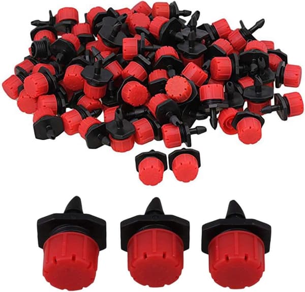 100 stk drypvanding, justerbart automatisk drypvandingssystem, drypslange, mikrosprinklere, emitter-dråber til planter