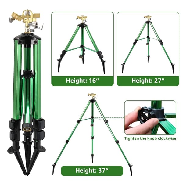 OBOSOE PULSE SPRINKLER TRIPOD,rädgårdsbevattning Sprinkler med stativ