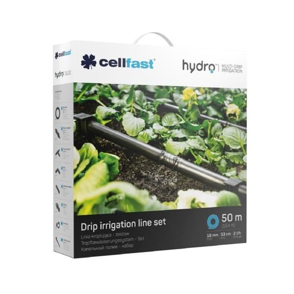 Droppbevattningssystem 50 m slang Cellfast Hydro