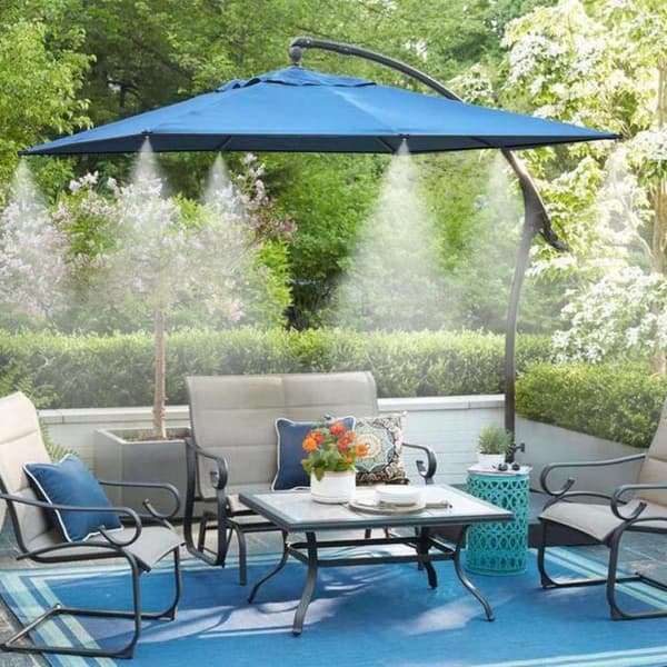 OBOSOE Garden Cooling System with Mist – Ulkojäähdytyssarja kasvihuoneeseen ja takapihalle