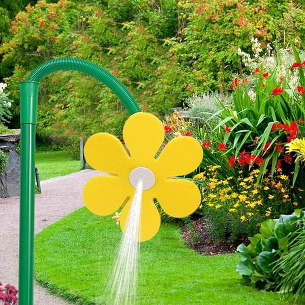 OBOSOE puutarhasprinkleri 720° pyörivä ruisku – muovinen puutarhanurmikon sadetin