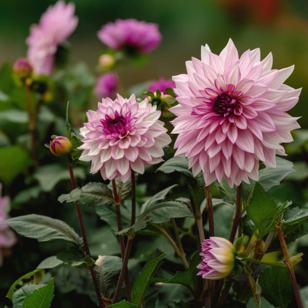 Dahlia-knolde - Sæt med 3 - Dahlia 'Café au lait Royal' - Blomsterløg