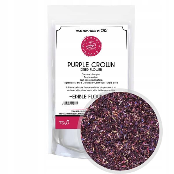 Kuivatut ruiskukan terälehdet Violetti ruiskukka 50g syötäviä kukkia