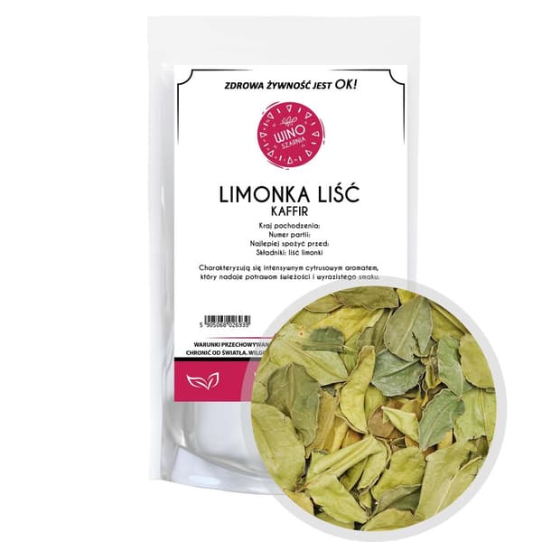 Kuivatut Kaffir Lime Leaf - 50 g Kaffir syötävät limen lehdet