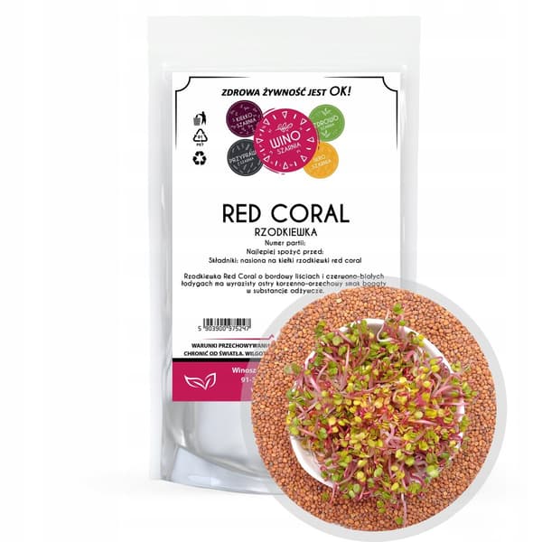 Red Coral retiisi - siemeniä versoille 250g