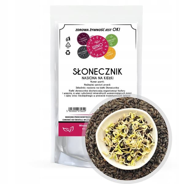Auringonkukka - siemenet versoille - 250 g