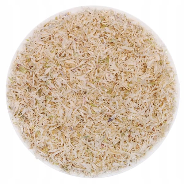 Torkade blåklint kronblad Vit blåklint 500g ätbara blommor