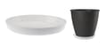 Miniatyrbillede 1 af 2: Hvid plastikpotteholder 14,5 cm Cristal