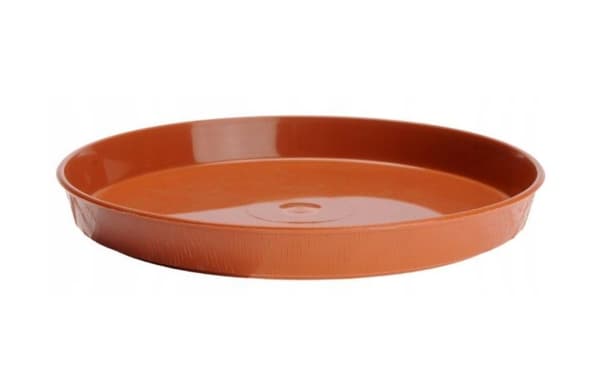 Trælignende base til terrakotta urtepotte 14 cm