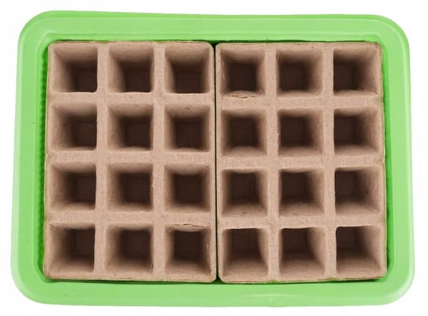 Miniväxthus med två brickor på 27x20x11 cm för plantor