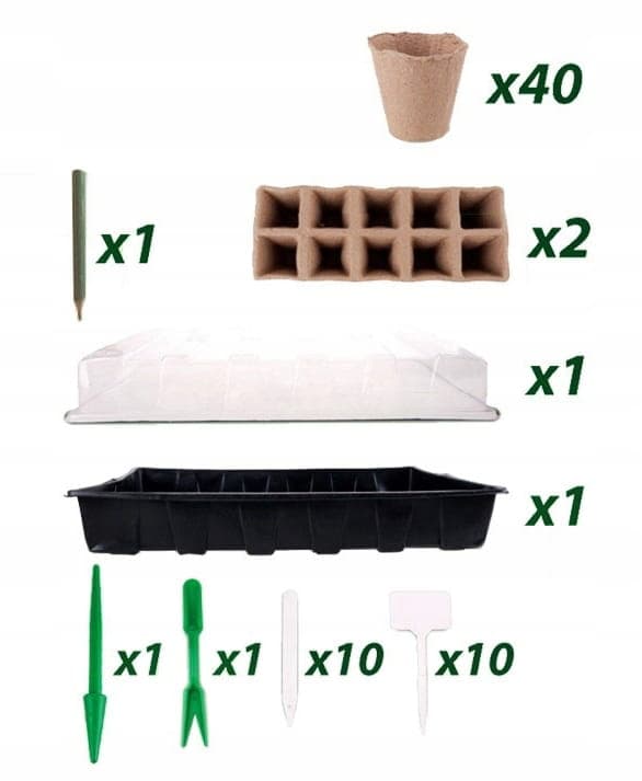 Miniväxthus plantset 67 delar
