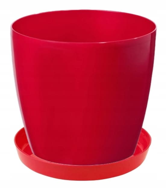 Urtepotteholder Rød 12,6x1,8 cm Plastik dekorativ