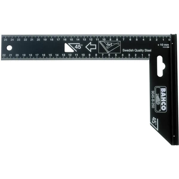 Bahco 9045-B-250 Precisionsstålvinkel 250 mm