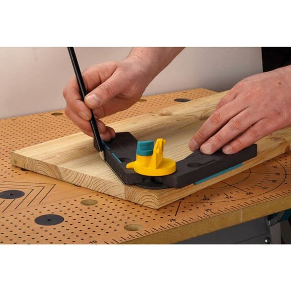 Falsk kvadrat med vinkelhalveringslinje - WOLFCRAFT - 6921000 - Vinkel och nivå - Magnetiserad - Plast
