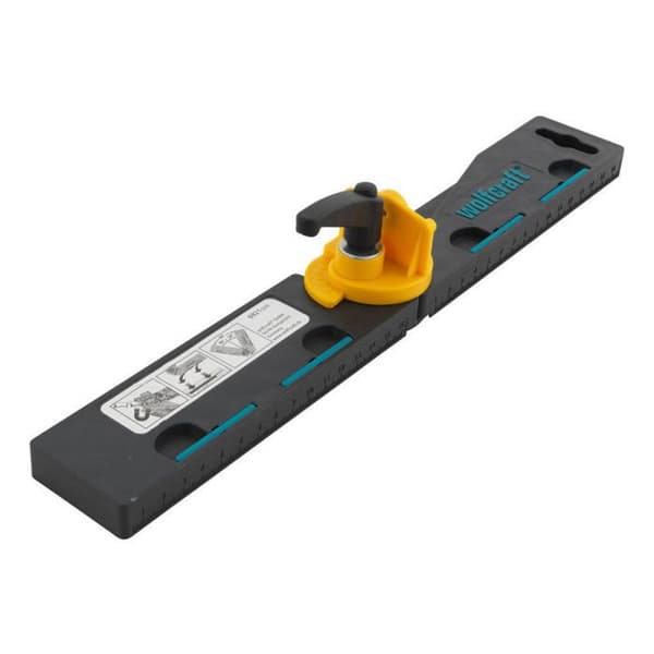 Falsk kvadrat med vinkelhalveringslinje - WOLFCRAFT - 6921000 - Vinkel och nivå - Magnetiserad - Plast