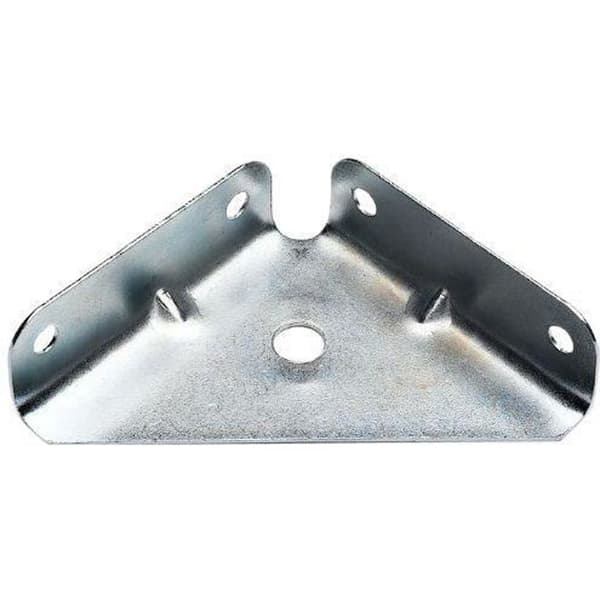 Bulk hårdvara Set med 10 galvaniserade hörnfästen 50 x 50 mm