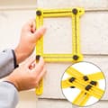 Miniatyrbild 4 av 4: Exakt och bekvämt glidande ABS 4-vinkellinjal mätverktyg Vinkelmätare