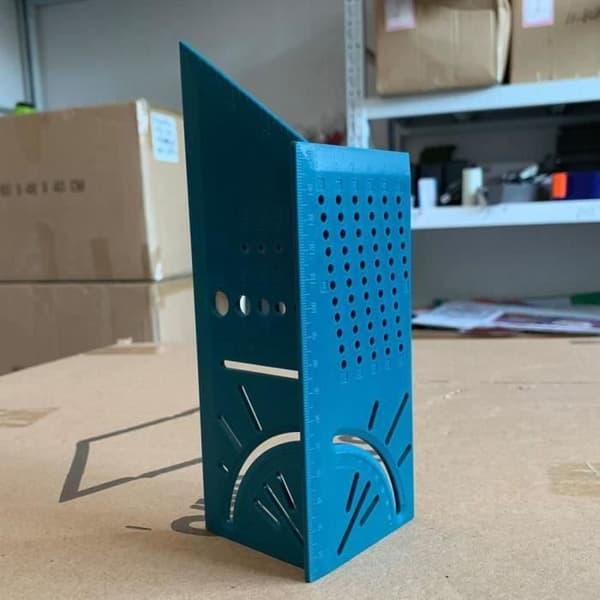 Handhållen 3D geringsfyrkantig linjal Mätning av träbearbetningsmätare GRÖN Me08853