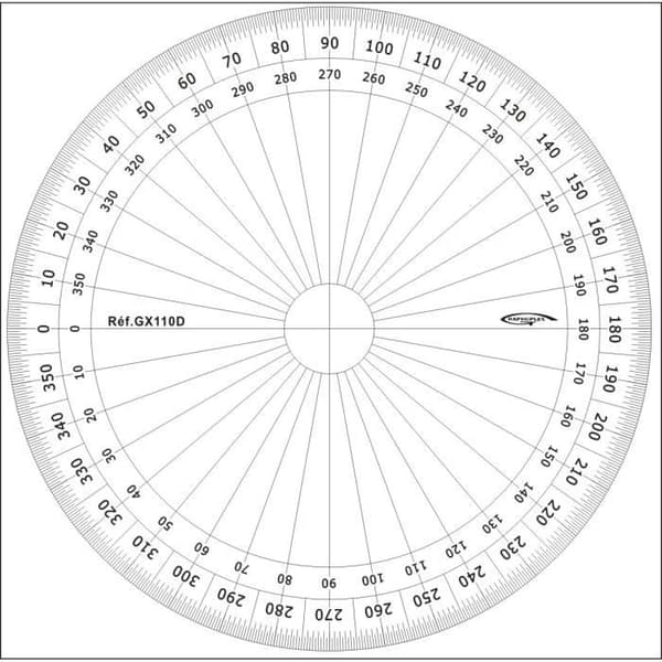 Helcirkel grader Ø 10 cm - Graphoplex {färg}