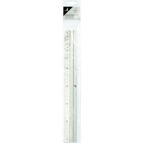 Kangaro linjal 30 cm aluminium/grått gummi
