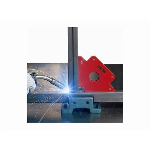 Magnetisk fyrkant - PIHER - Kapacitet 45° till 90° - 2,5 mm stålplåt - Permanent magnet