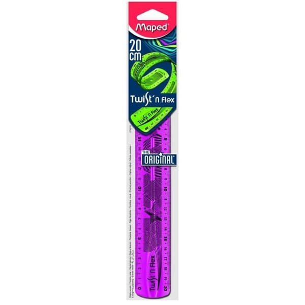 MAPED Platt linjal 20cm Twist'n'Flex GRÖN