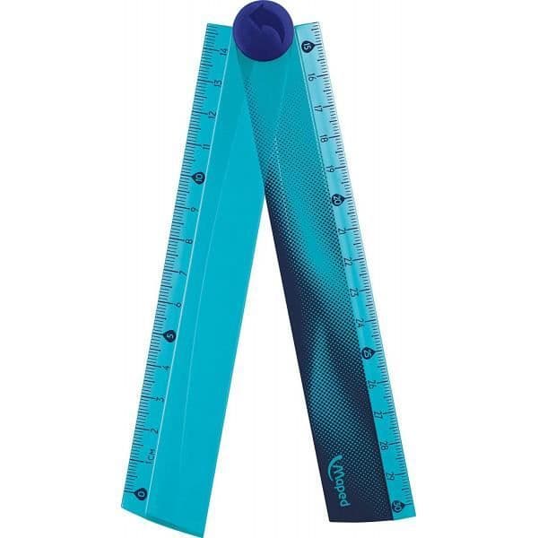 Vikbar linjal 15/30 cm - Maped - Nightfall - plast