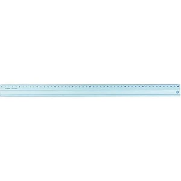 Regel 50 cm - Q-Connect - Aluminium - Gummi - Plastikhölster - Svart
