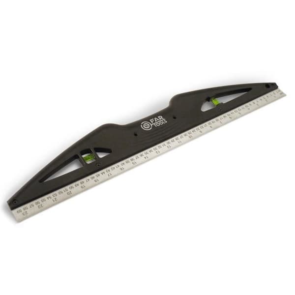 FARTOOLS Linjal med nivå - 60 cm