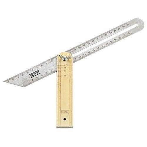 Alyco False square i rostfritt stål med aluminiumhandtag 300 mm - 197399