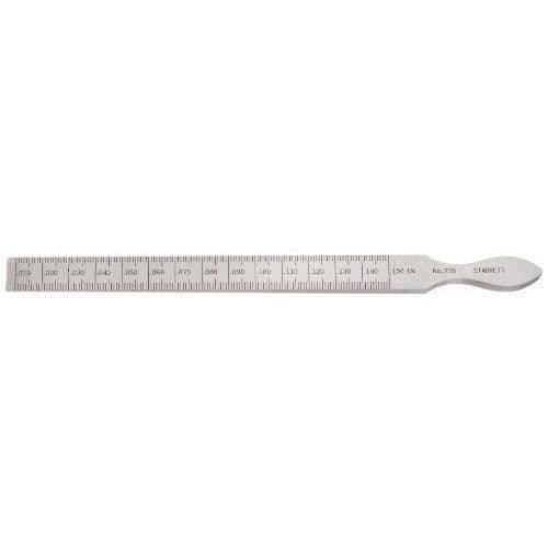 Starrett mätverktyg med graderingar på 0,05 mm, mätområde från 0,3 till 4 mm - 270