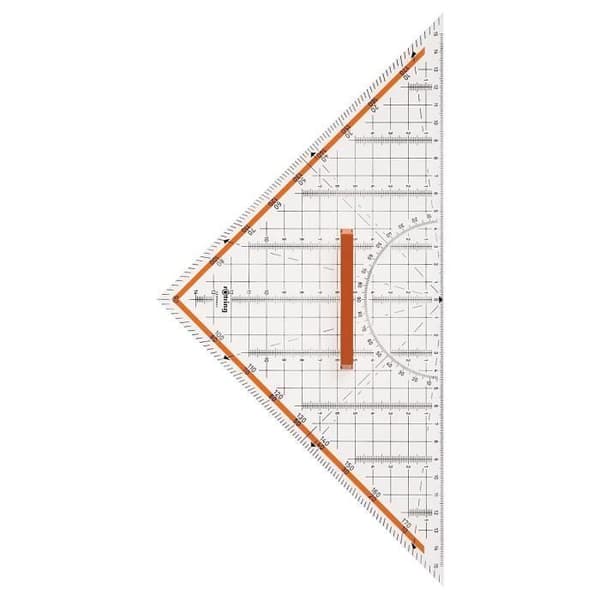 rOtring Centro proffset fyrkantig, gradskiva 180°/1°, hypotenusa 32 cm
