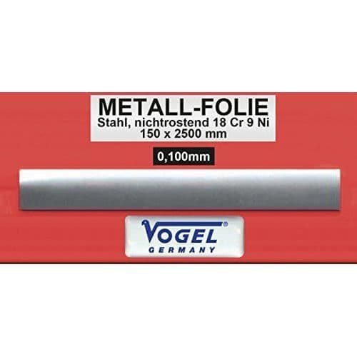 VOGEL-TYSKLAND Lehrenband dIN 1544 rostfri 0,150 mm 2500 mm x 25 mm - 463150