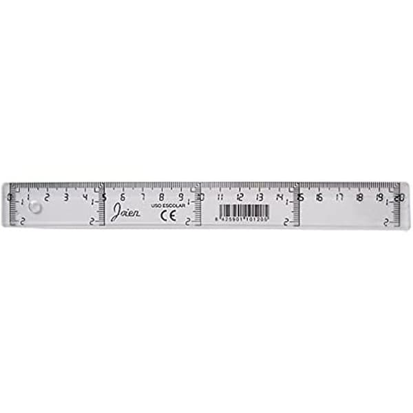 Platt regel - Faibo - 821714 - Transparent - 20 cm - Både för herr och dam