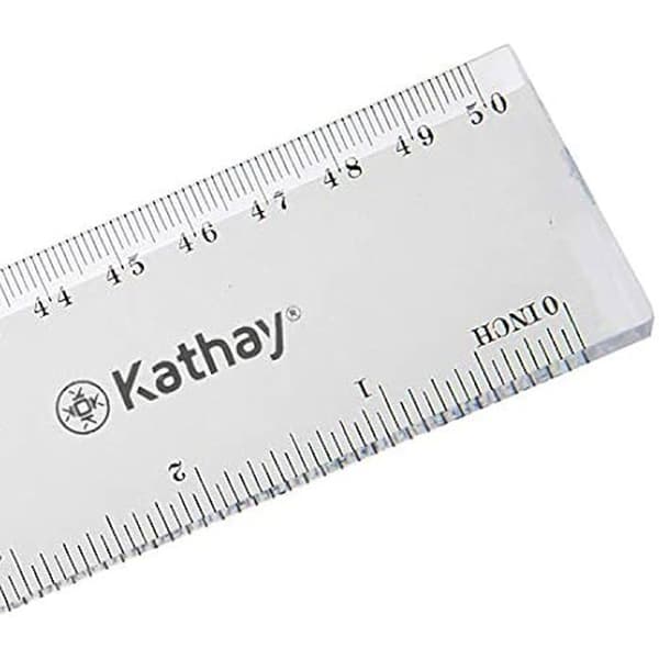 Plast regel - Kathay - 86420400 - 50 cm - Transparent - Skolanvändning