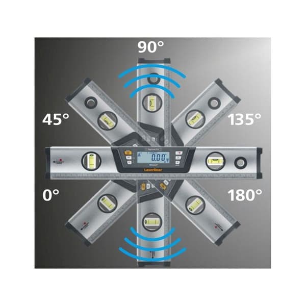 Elektronisk vattenpass - LASERLINER - DigiLevel PRO 60 - IP 54 - Mätning 360° - Ljudguidning