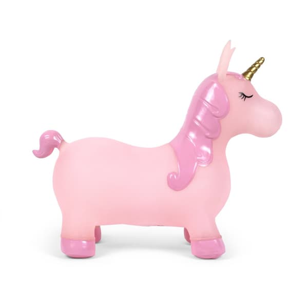 bo. Jumping animal Pink unicorn