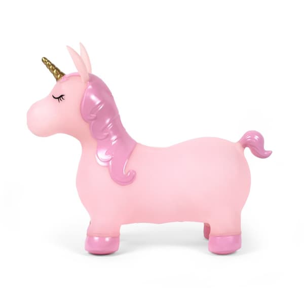 bo. Jumping animal Pink unicorn